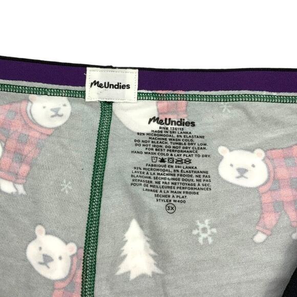 MeUndies Cozy Bear Boy Shorts Size 3X NWOT $20 MSRP - Picture 3 of 4